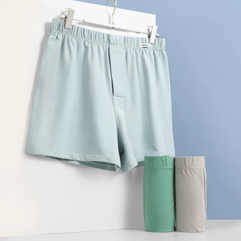 Boxer Brief Pack Cotton - กางเกงบ็อกเซอร์ชาย กางเกงนอนขาสั้นใส่สบาย ผ้าฝ้าย ใส่สบายในฤดูร้อน กางเกงขาสั้นทรงหลวมใส่ในบ้าน กางเกงทรงลูกศร