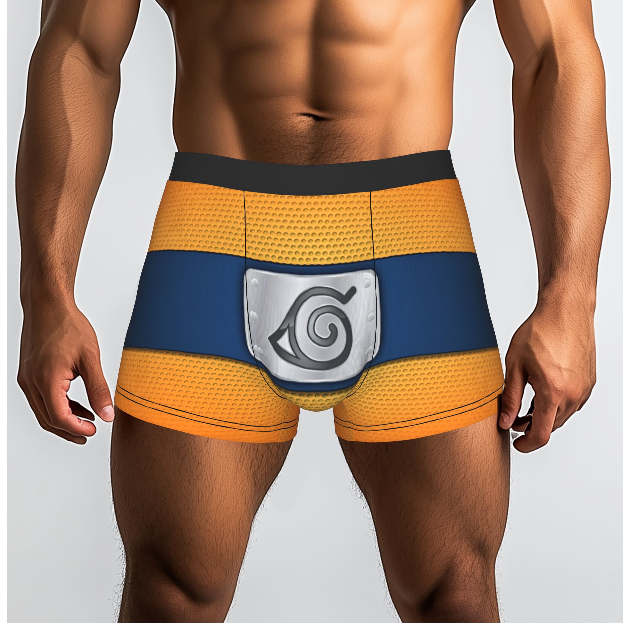 Boxer Shorts Modal - กางเกงบ็อกเซอร์ผู้ชายลายการ์ตูนนารูโตะและอคาสึกิ แฟชั่นชุดชั้นในสไตล์อนิเมะ