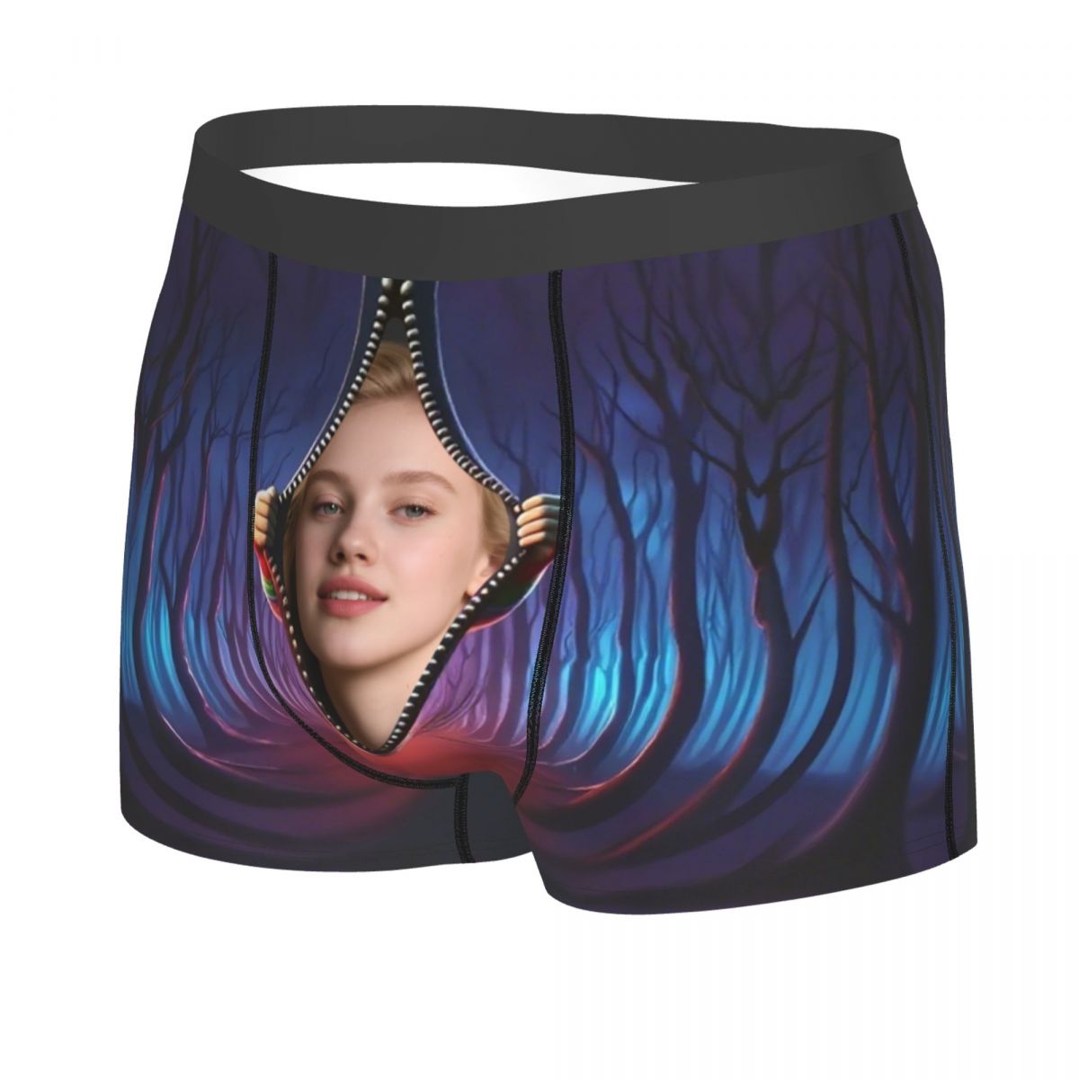 กางเกงบ็อกเซอร์ขาสั้นลายใบหน้า - Boxer Shorts Modal บทวิจารณ์และราคา