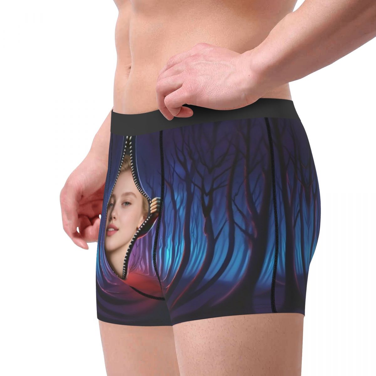 กางเกงบ็อกเซอร์ขาสั้นลายใบหน้า - Boxer Shorts Modal บทวิจารณ์และราคา