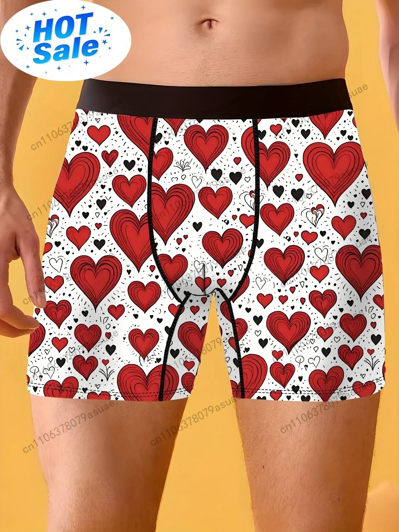 กางเกงบ็อกเซอร์พิมพ์ลายหัวใจสำ - Quick Dry Underwear บทวิจารณ์และราคา