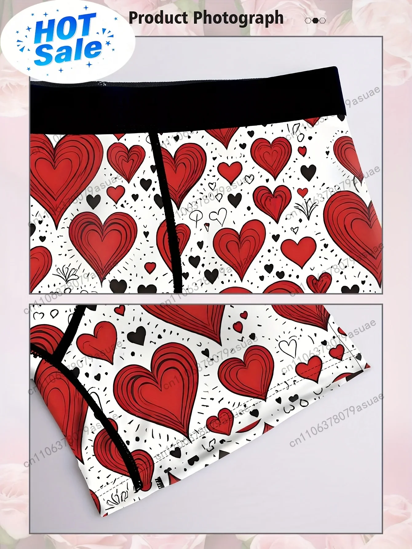 กางเกงบ็อกเซอร์พิมพ์ลายหัวใจสำ - Quick Dry Underwear บทวิจารณ์และราคา